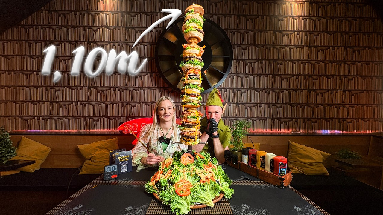 ÜBER 1 METER! Ich versuche den GRÖSSTEN PETER PANE BURGER aller Zeiten | Special Challenge
