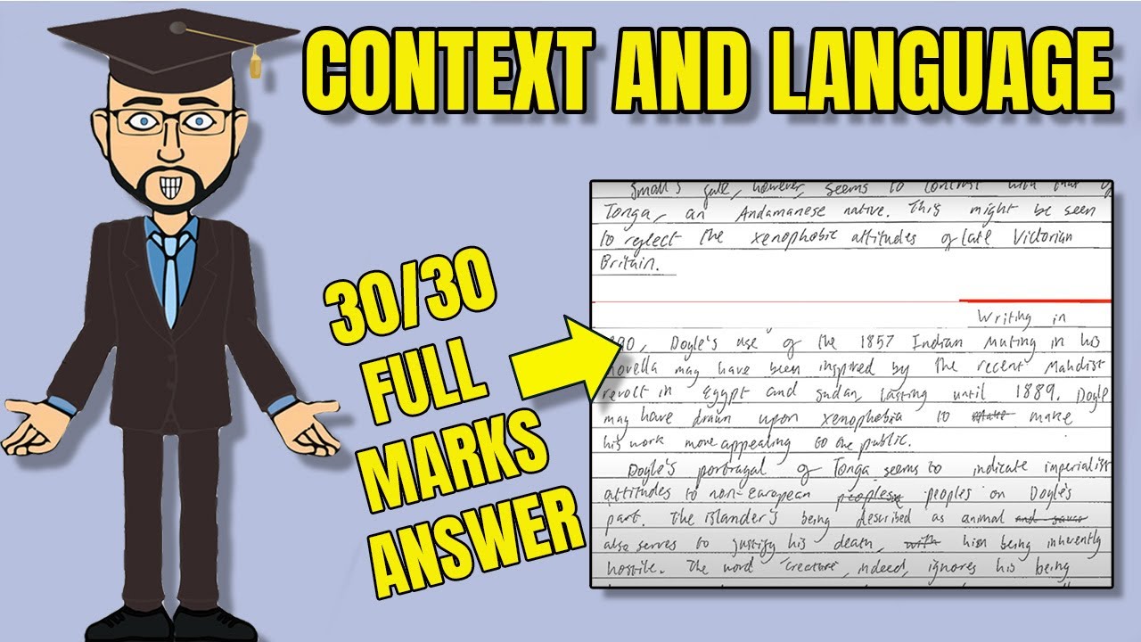 100% Full Marks Real Literature Exam Answer: Context & Language