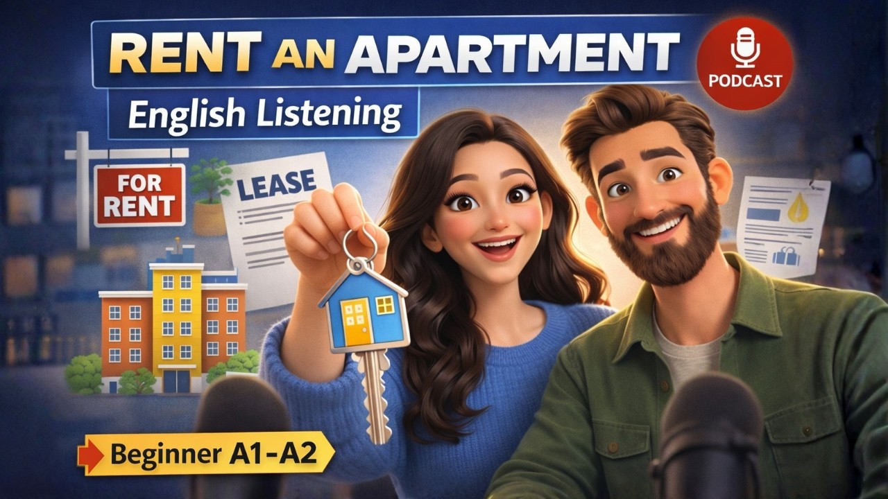 Rent an Apartment in English | Beginner Listening Practice (A1–A2)