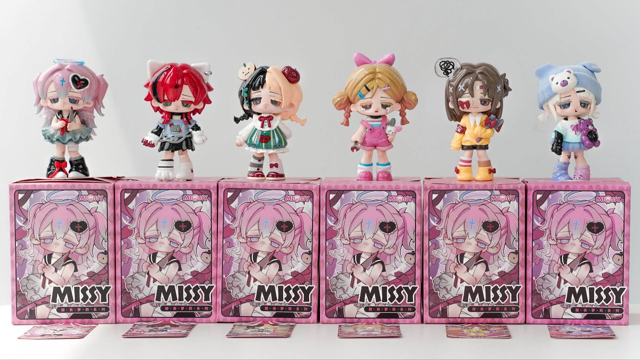 Unboxing Missy Cute Lolita Blind Box | All 6 Characters + Full Set Reveal 🎁✨