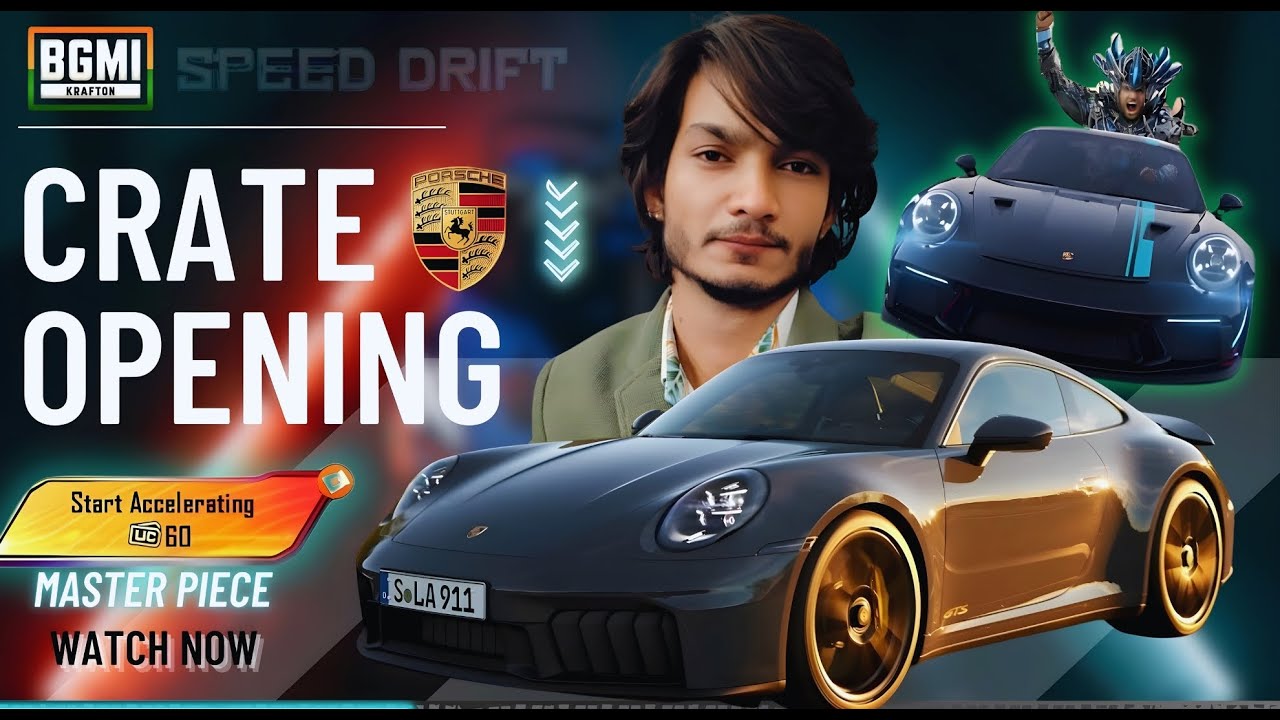 🔥 Porsche Car Free Trick! 1 Car Key Minimum UC Spen | Speed Drift Crate Opening BGMI | OPMAHAKAL 2.0