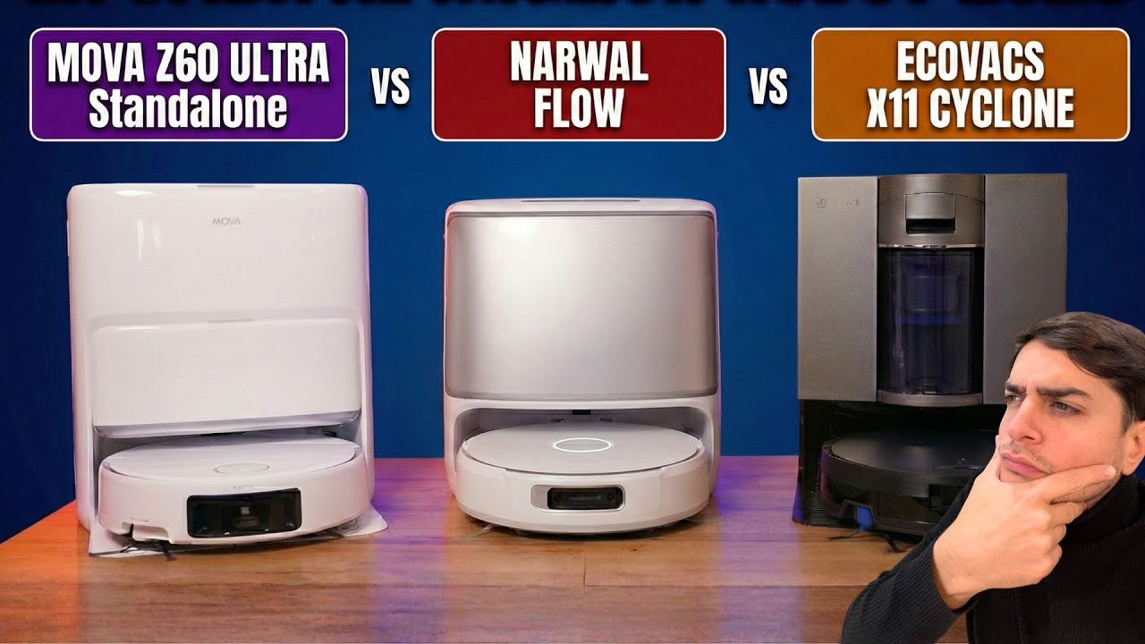 Roller Mop Showdown: Mova Z60 Ultra vs Ecovacs X11 Cyclone vs Narwal Flow