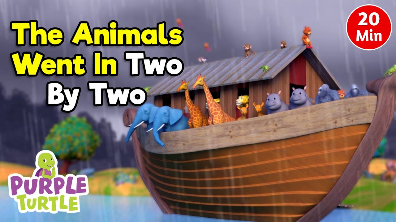 Nursery Rhymes + more | The Animals Went In Two By Two | Purple Turtle Kids Songs