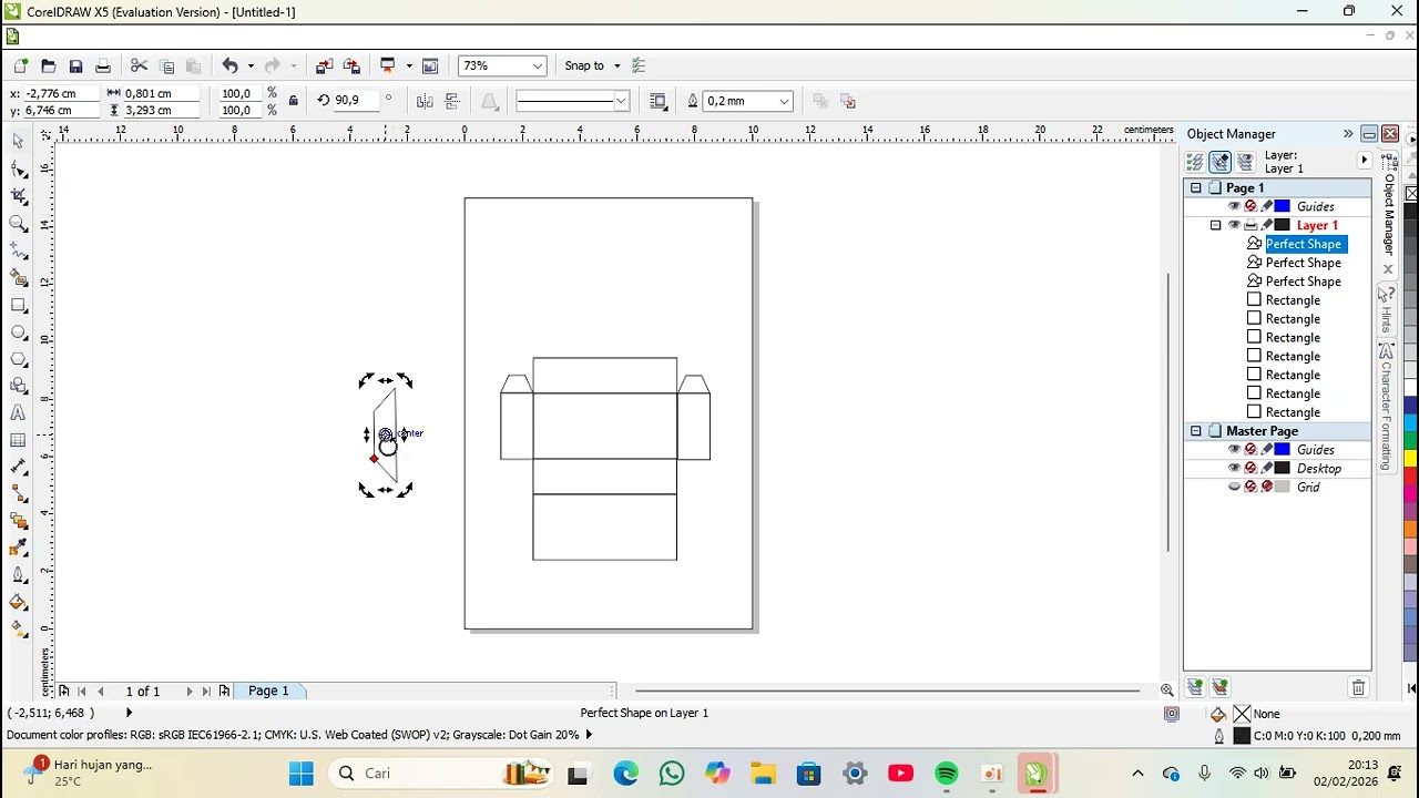 Cara membuat packaging makanan di aplikasi coreldraw