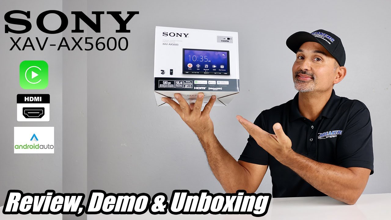 NEW! Sony XAV-AX5600 Double-Din Receiver with Apple CarPlay, Andriod Auto and HDMI input.