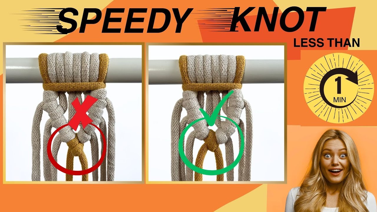 How to Finish a Diamond Pattern Made with Double Half Hitch Knots for a Beautiful Look