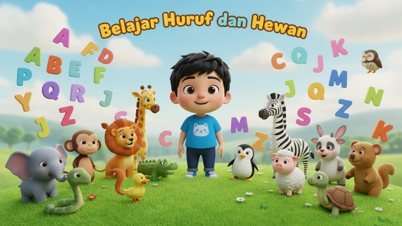 Belajar Huruf dan Hewan | Lagu Anak Terbaru