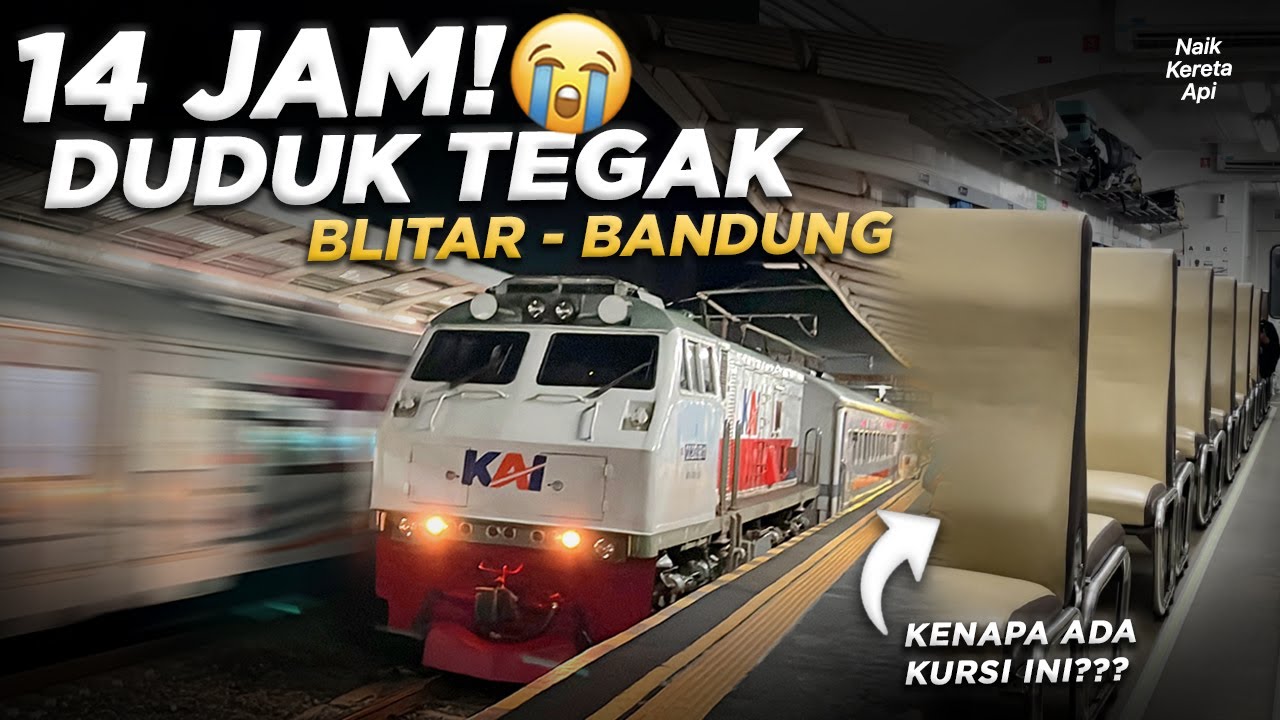 14 Jam Blitar-Bandung 5x Disalip Kereta Lain‼️ Trip KA Kahuripan Ekonomi #1