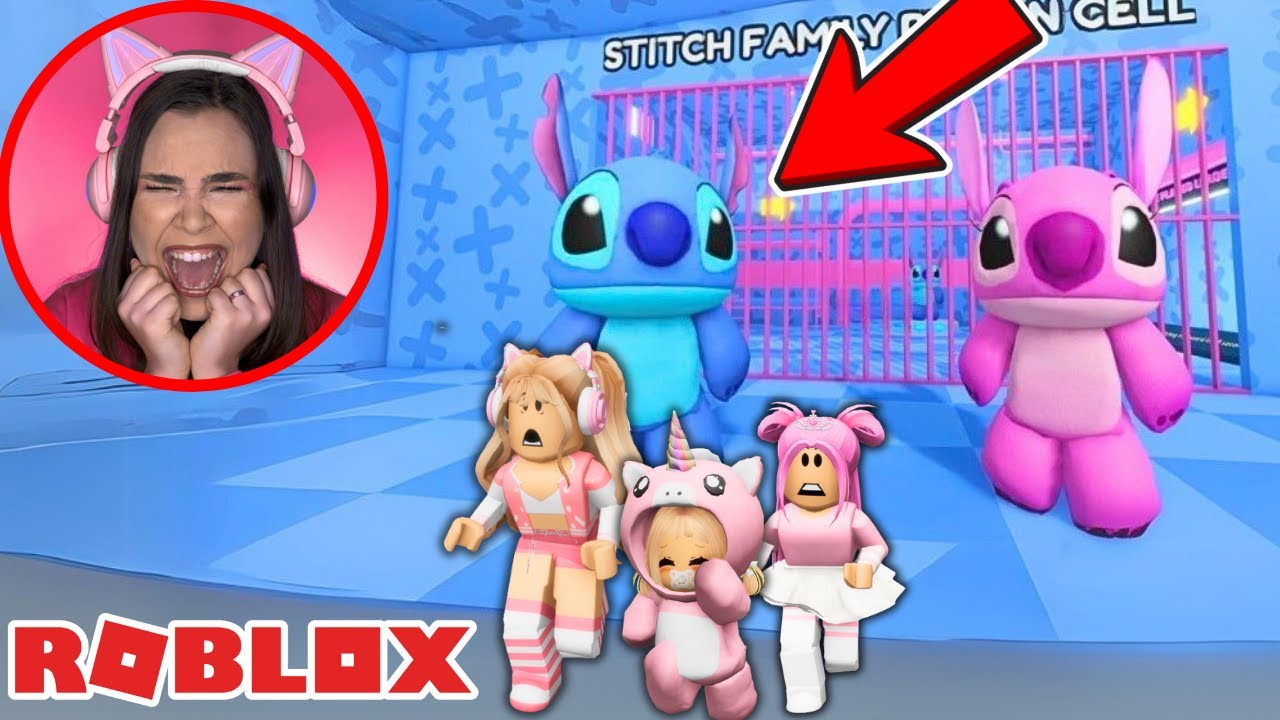 ESTAMOS PRESAS na PRISÃO DA FAMÍLIA do STITCH  no ROBLOX!