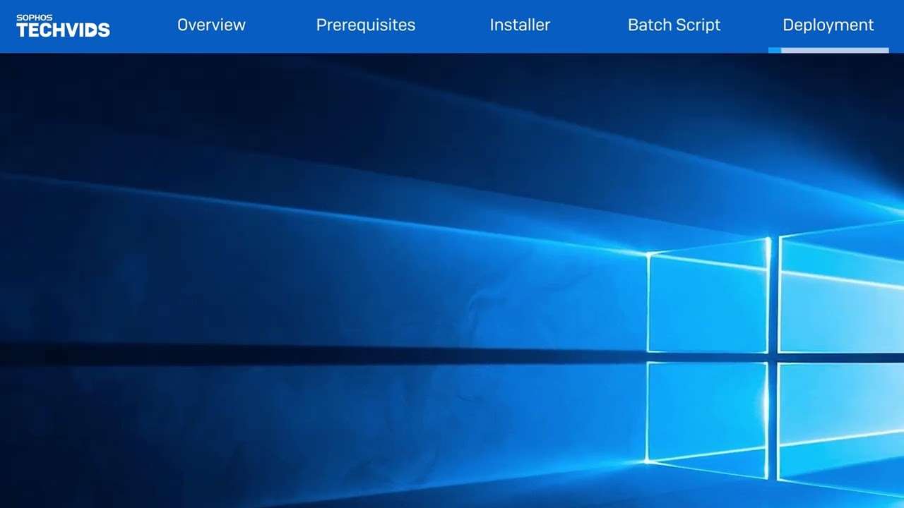 Sophos Central Endpoint Automated Software Deployment - Sophos Tech