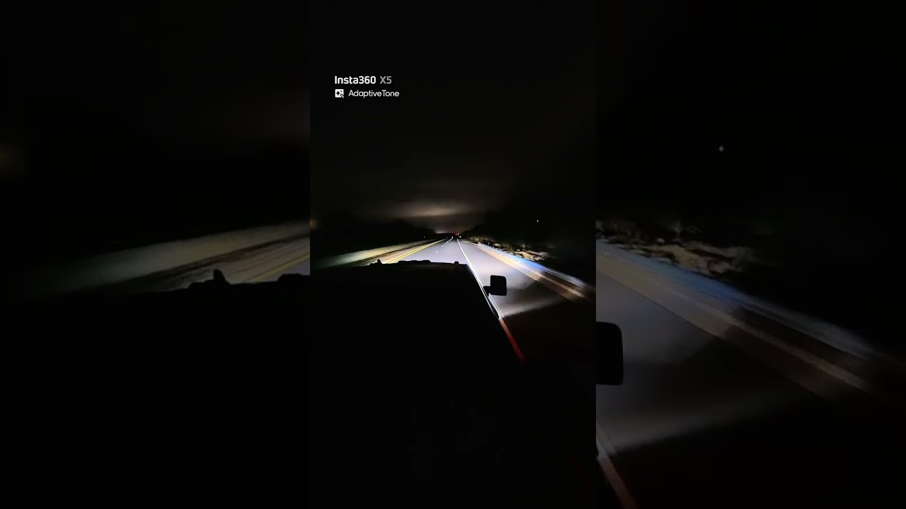 First drive with the new Insta360 X5. Still tons to learn about this thing.