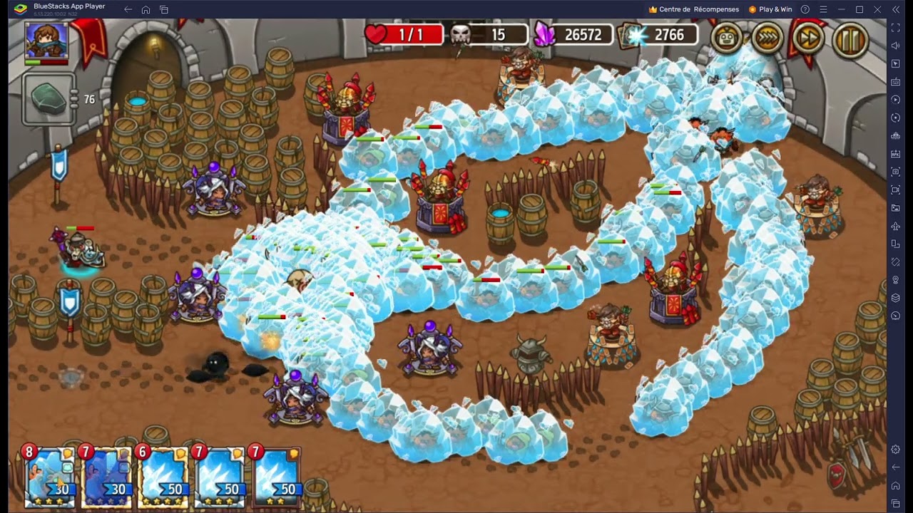 Crazy Defense Heroes - Clan Quest - Mass kill strategy + farming materials