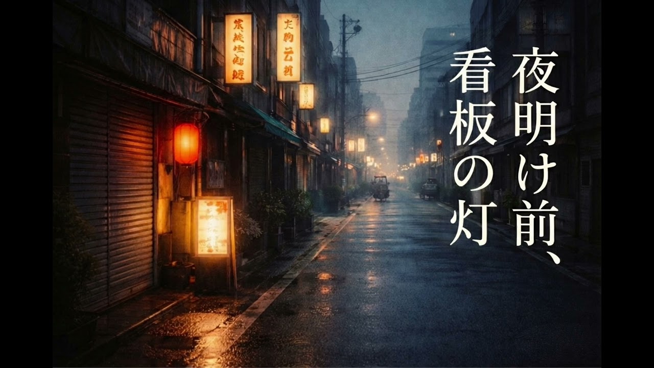 昭和にありそうで、存在しない歌「夜明け前、看板の灯」