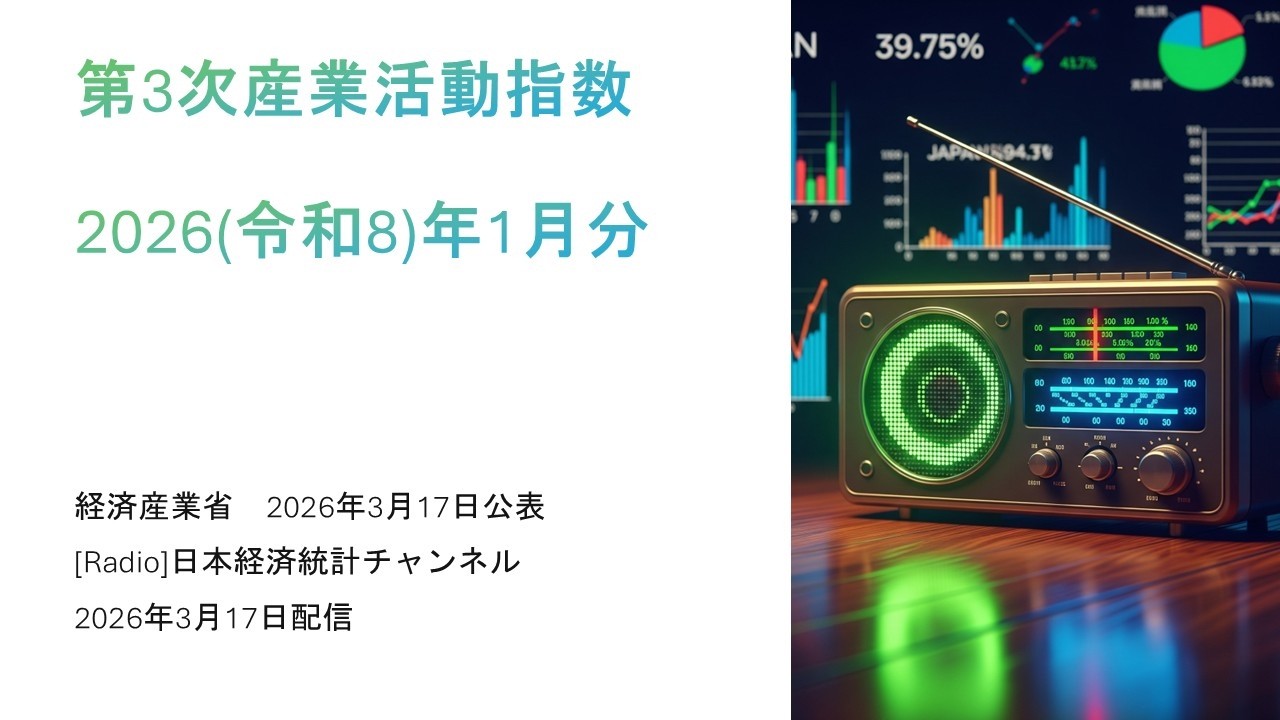 [ラジオ]第３次産業活動指数（2026(令和8)年1月分）