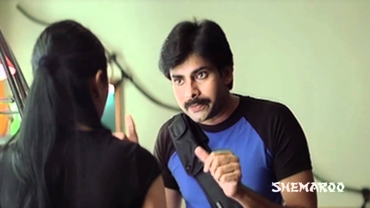 Bhoomika Chawla  Pawan Kalyan - Kushi Movie scenes - Attharintiki Daaredhi Hero Pawan Kalyan