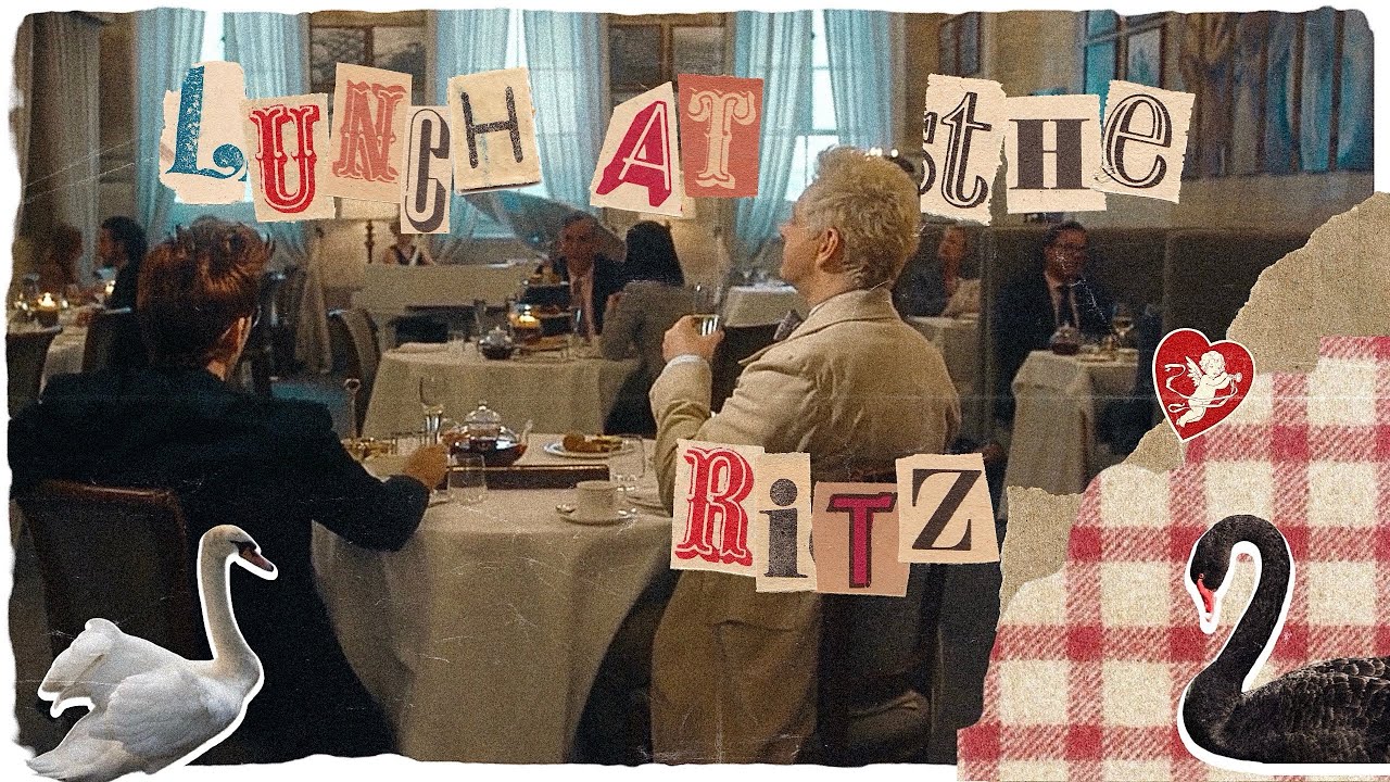 pov: lunch at the ritz | good omens ambience/asmr | city park, restaurant, & urban sounds