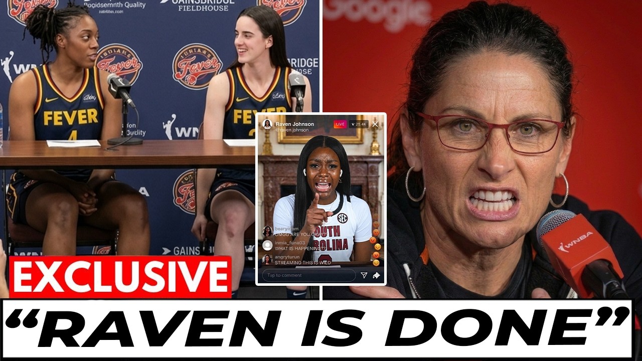 BREAKING: Indiana Fever in CHAOS After Caitlin & Kelsey Mitchell REFUSE to Play with Raven Johnson