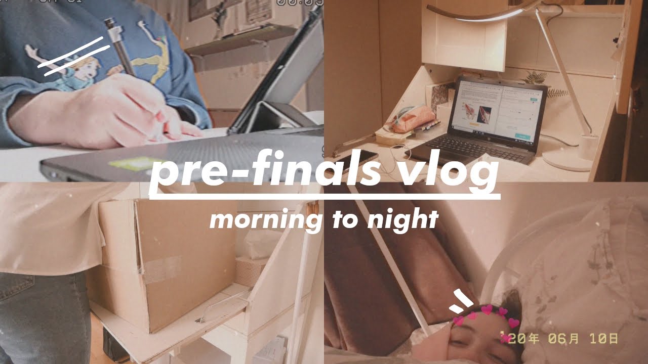 pre-finals routine 💌⚡ online med school vlog