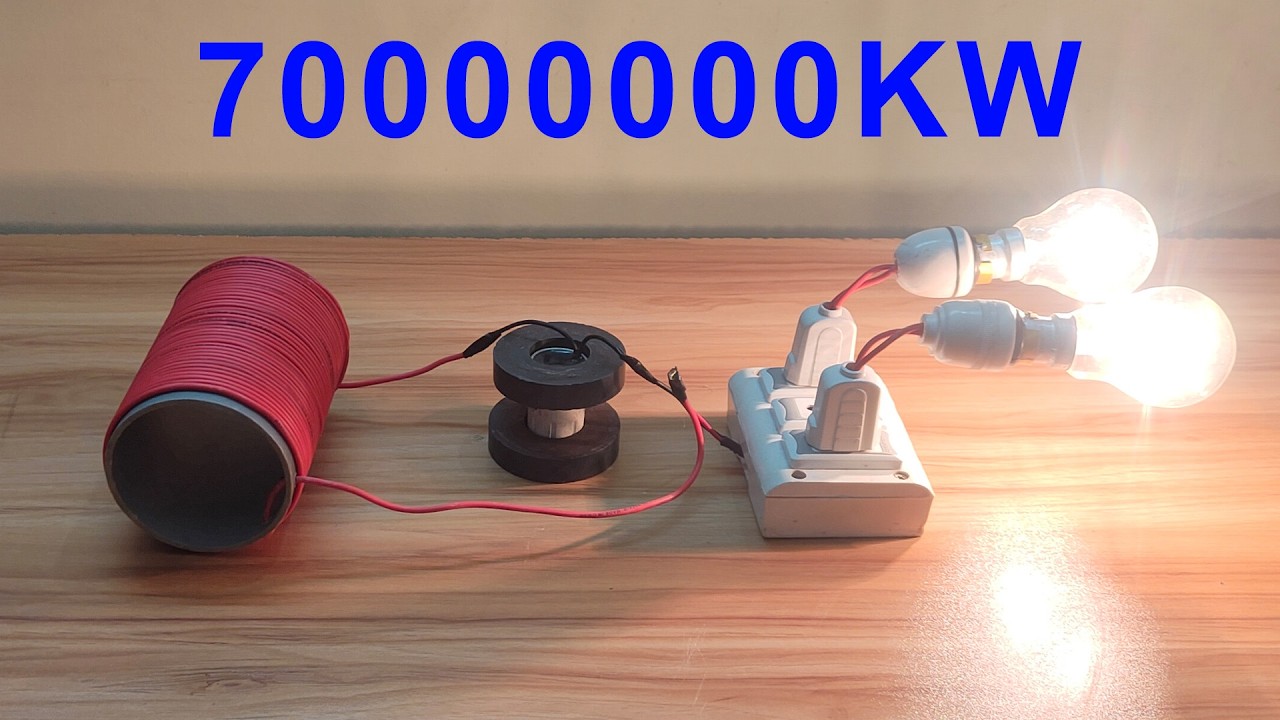 New Experiments Free Electricity Generator 70000000KW Magnets Ideas 2026