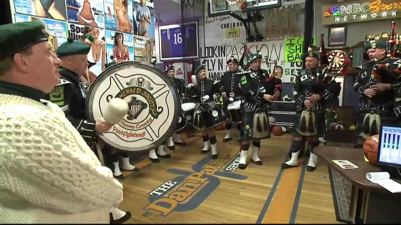 Bagpipes on Dan Patrick Show perform Amazing Grace 3/17/14