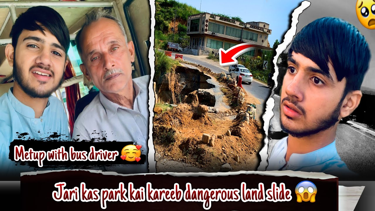 Dangerous landslide near Jarri Kass Park 😱😭 #trending #kashmir #landslide #dangerous 