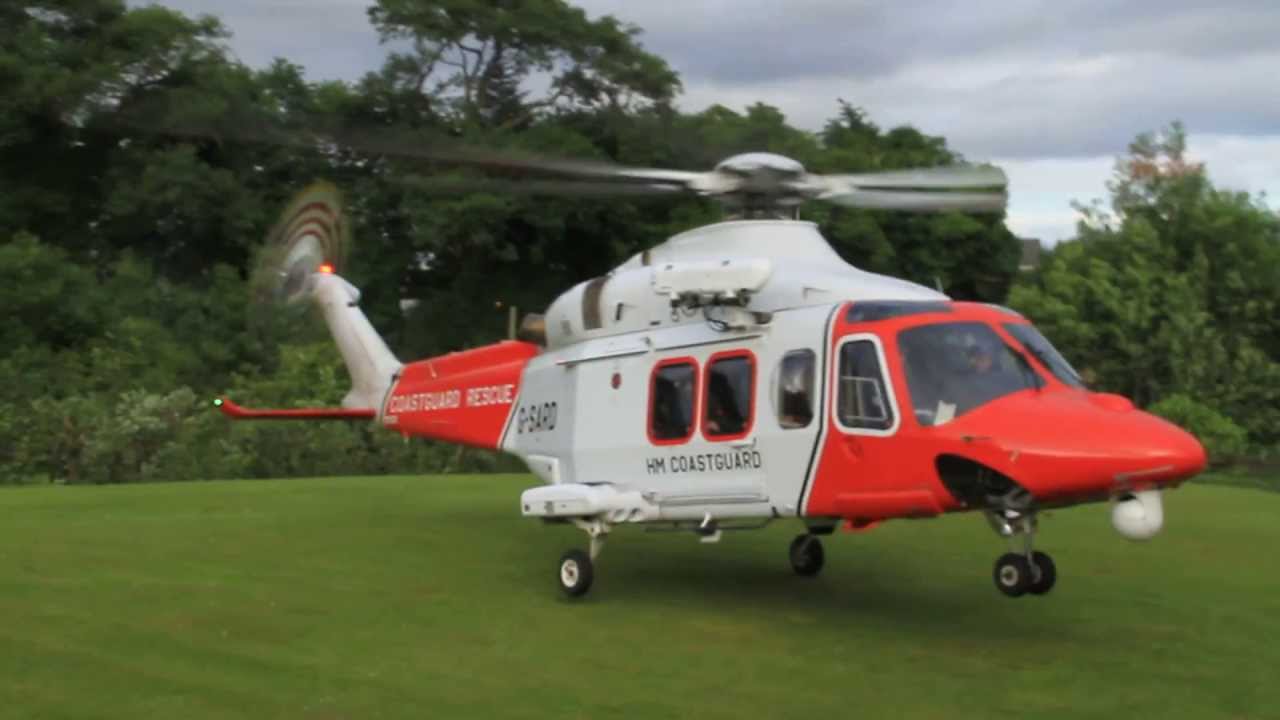 Coast Guard AW-139 Departing Derriford