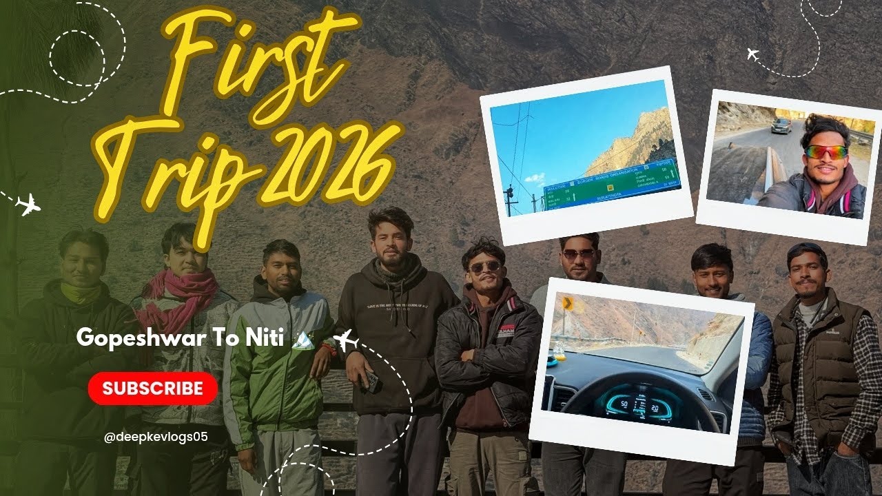First Trip (2026)🤟🏻❤️ Mini Spiti 🏔️🌧️ #travelling #chamoli #niti #explore 
