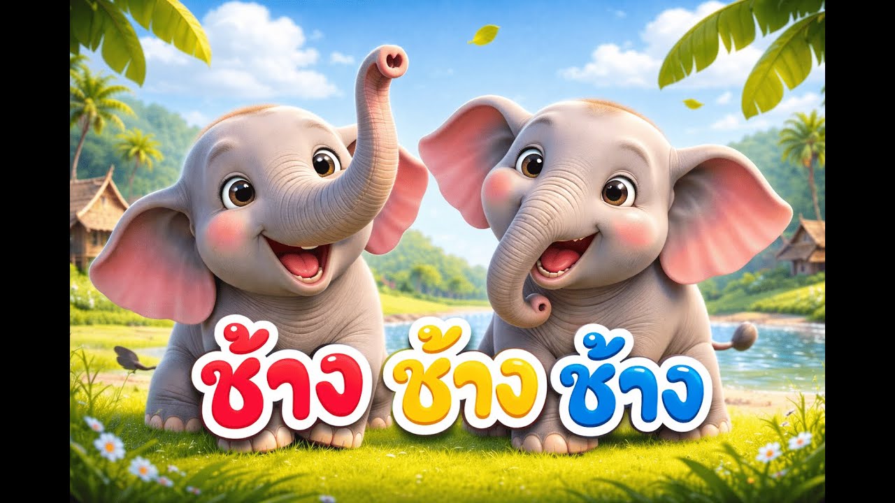 ช้าง ช้าง ช้าง 🐘 |⁨@Bubby_tune⁩  เพลงช้างน่ารักสำหรับเด็ก | ร้องตามง่าย เต้นตามสนุก | เพลงเด็ก