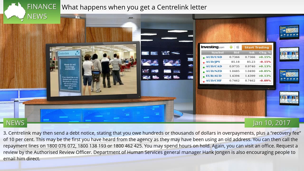 What happens when you get a Centrelink letter