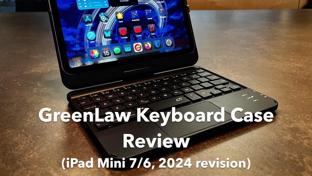 GreenLaw Keyboard and Touchpad Case for iPad Mini 7 / 6 Review (2024 version)