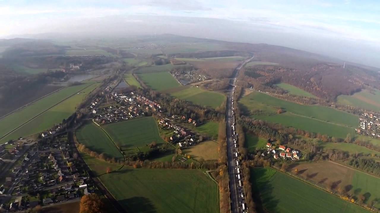Brückenabriss auf der A7 bei Derneburg.