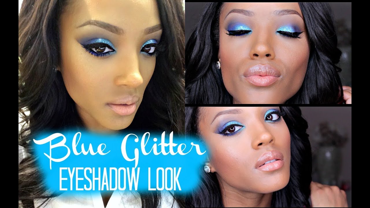 How to Rock Blue Eyeshadow w/ Glitter