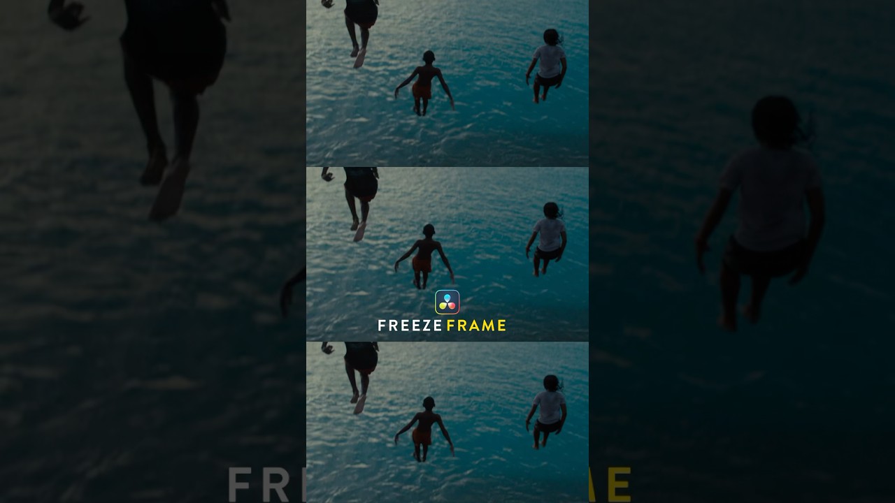 Freeze frame in DaVinci Resolve