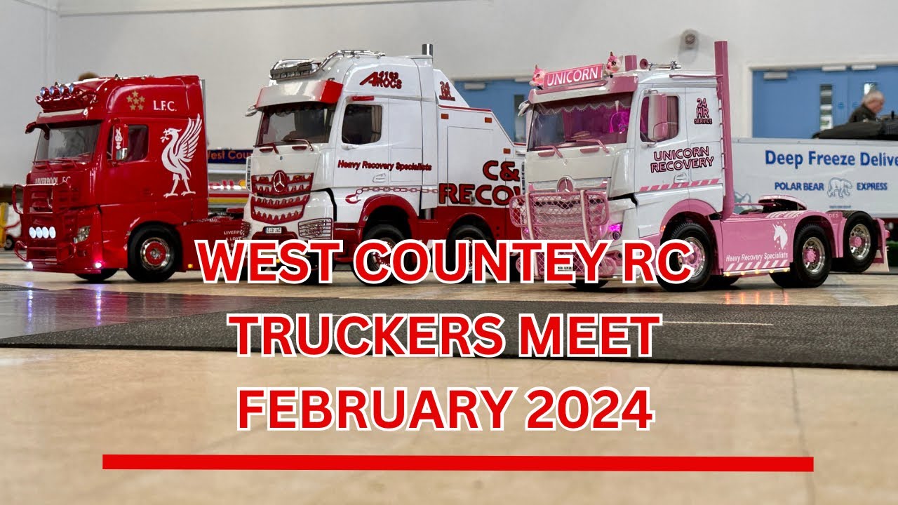 West Country RC Truckers Club Meet February 2024 | 1/14 Scale Trucks | Tamiya 1:14 Trucks