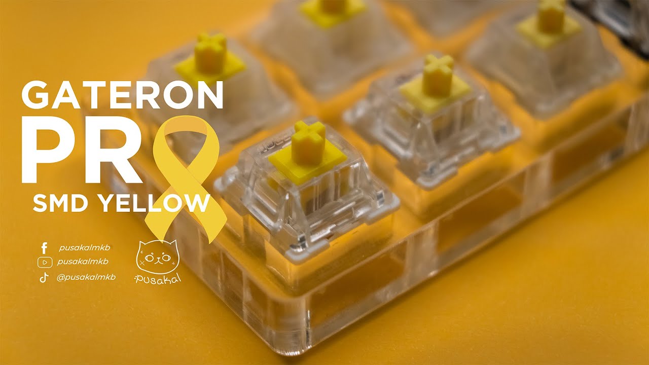 Gateron PRO Yellow  Comparison x Milky x SMD x KS3 x KS15 x Cap V1 Daily Thoccs