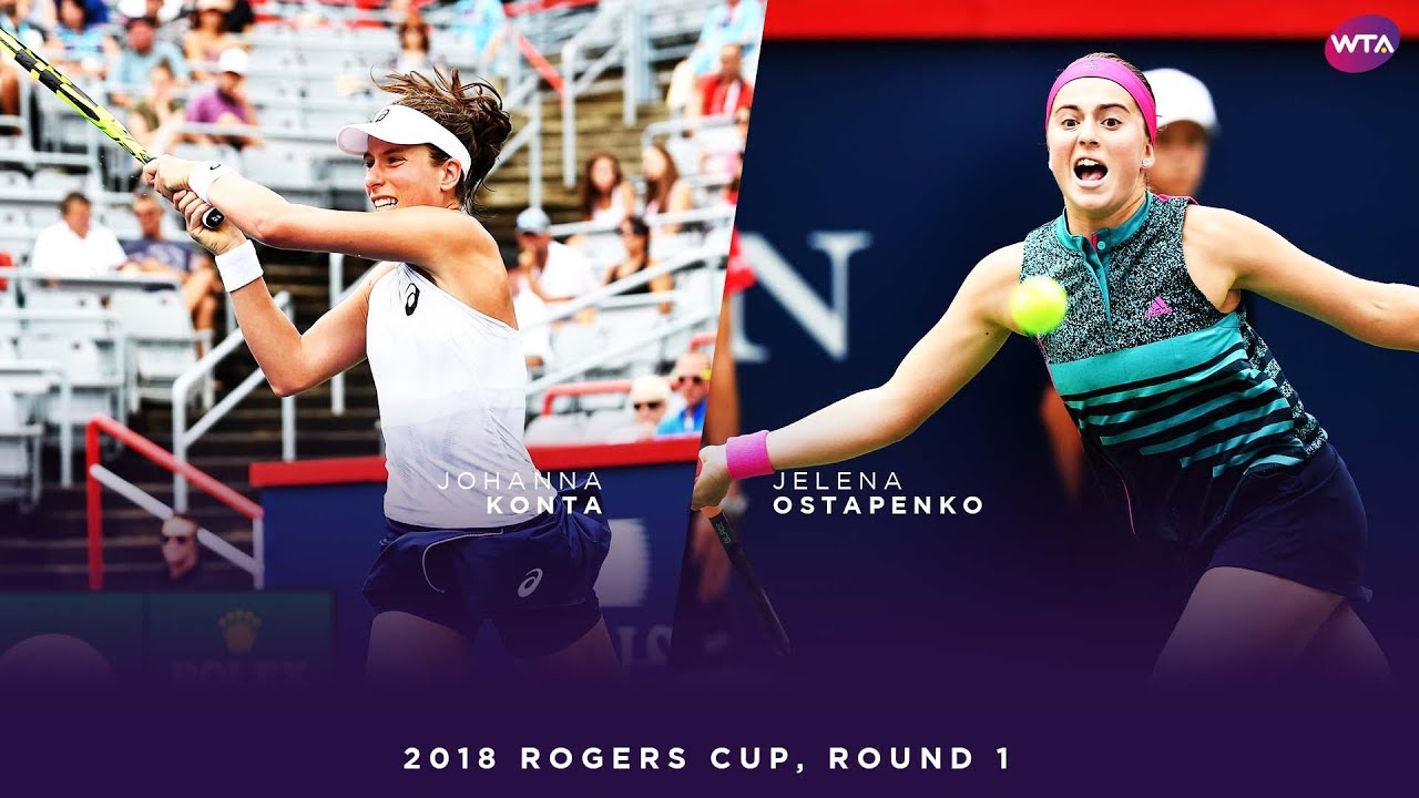 Johanna Konta vs. Jelena Ostapenko | 2018 Rogers Cup Round One | WTA Highlights