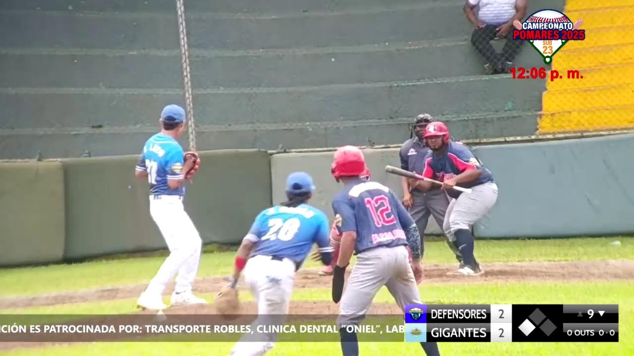 POMARES SUB 23. DEFENSORES VS GIGANTES . SERIE #3, JUEGO 3