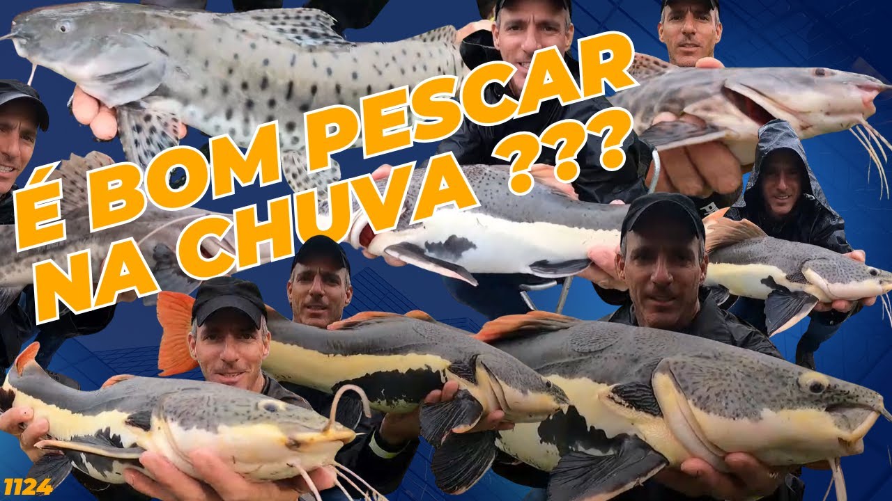 DIA DE CHUVA &Eacute; BOM PRA PESCAR ?   Fishingtur 1124 no Pesqueiro Pomp&eacute;ia