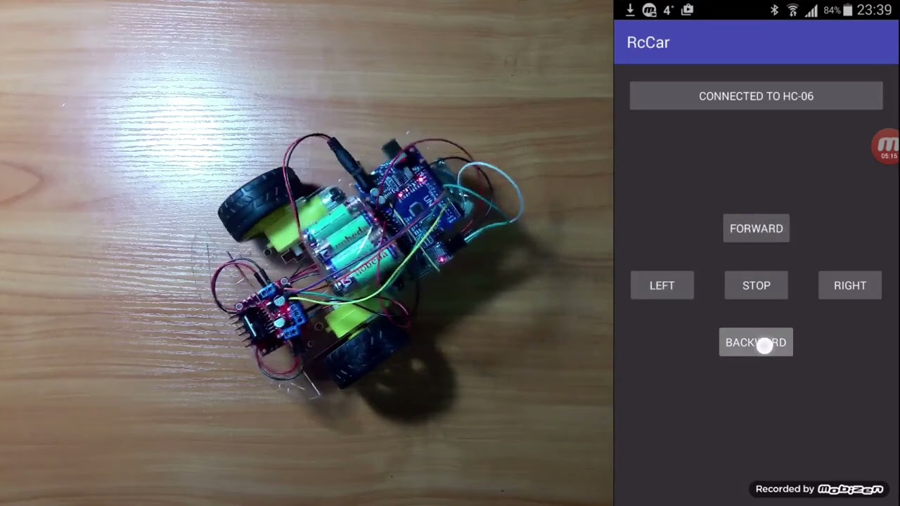 16. Android application - Arduino RC Car controlled by Android device course