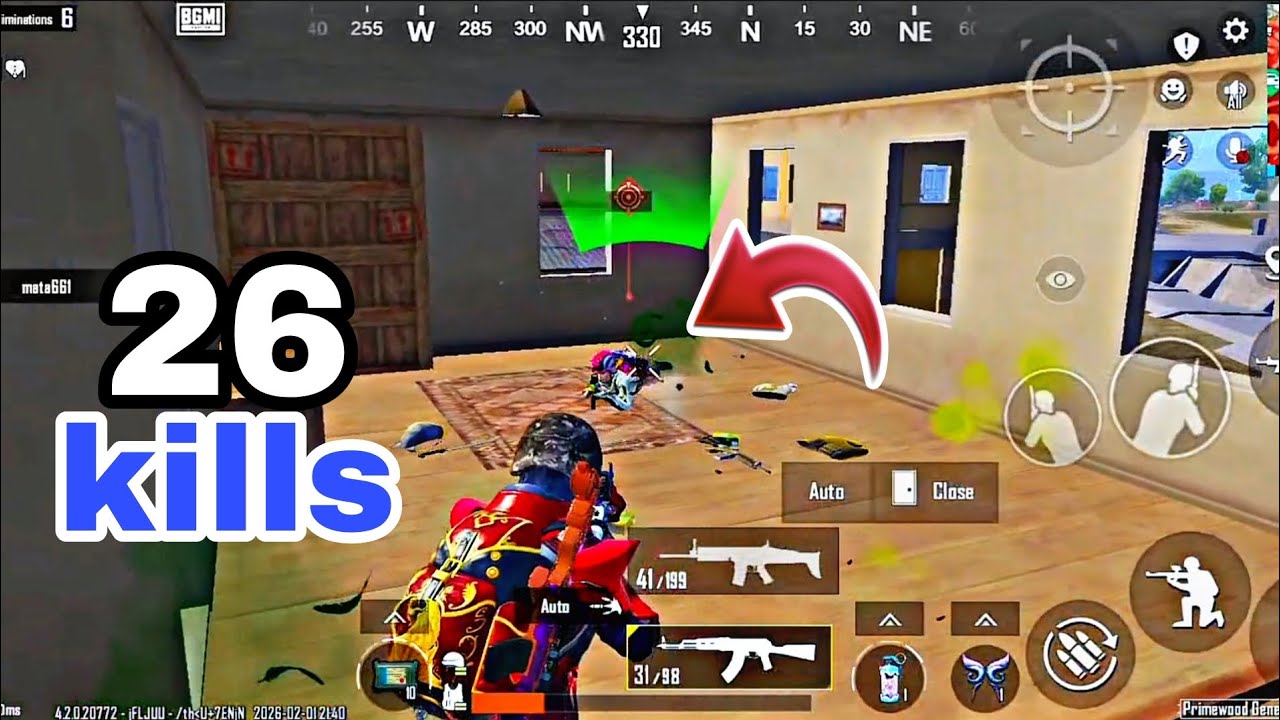 26 kills 😍 I STARTED the GAME with the best LOOT of PLAYER in Erangle MODE 🔥 BGMI 