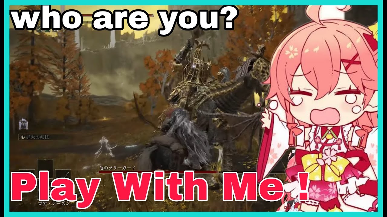 Sakura Miko Hold Grudge At Draconic Sentinel For Something He Didnt Do | Elden Ring [Hololive]