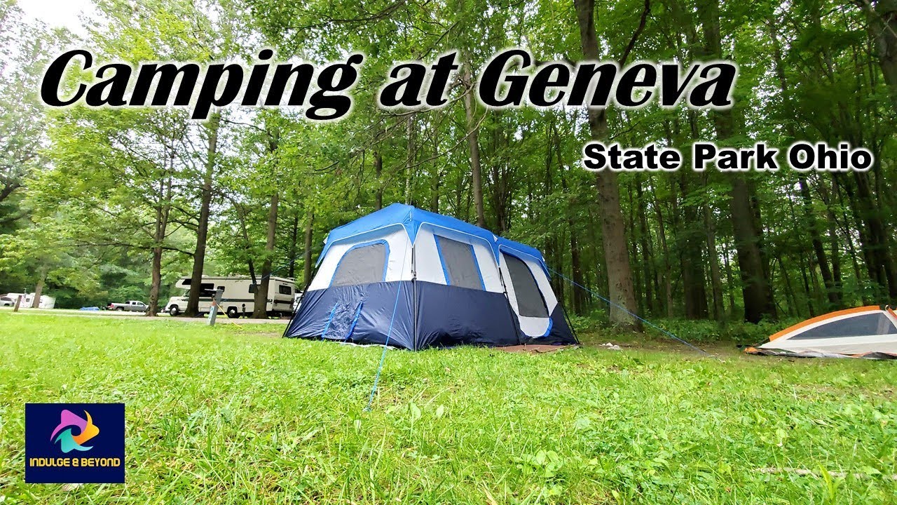 Ozark Trail Tent Setup | Summer Camping 2 @ Geneva State Park by Lake Erie | Beautiful Ohio | I❤️OH