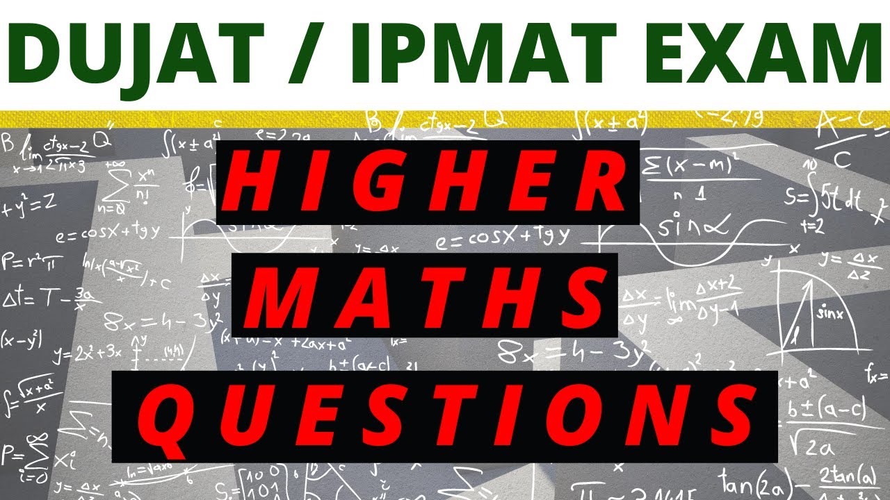 HIGHER MATHS QUESTIONS FOR DUJAT / IPMAT EXAM 2020| FUNCTIONS| SEQUENCE & SERIES|NEXT LEVEL STUDIES