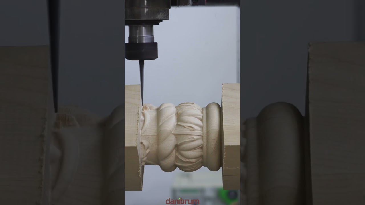 Unlimited precision! #routercnc #cnc #woodworking #lathecnc #strungcnc #danibrum #sculpture