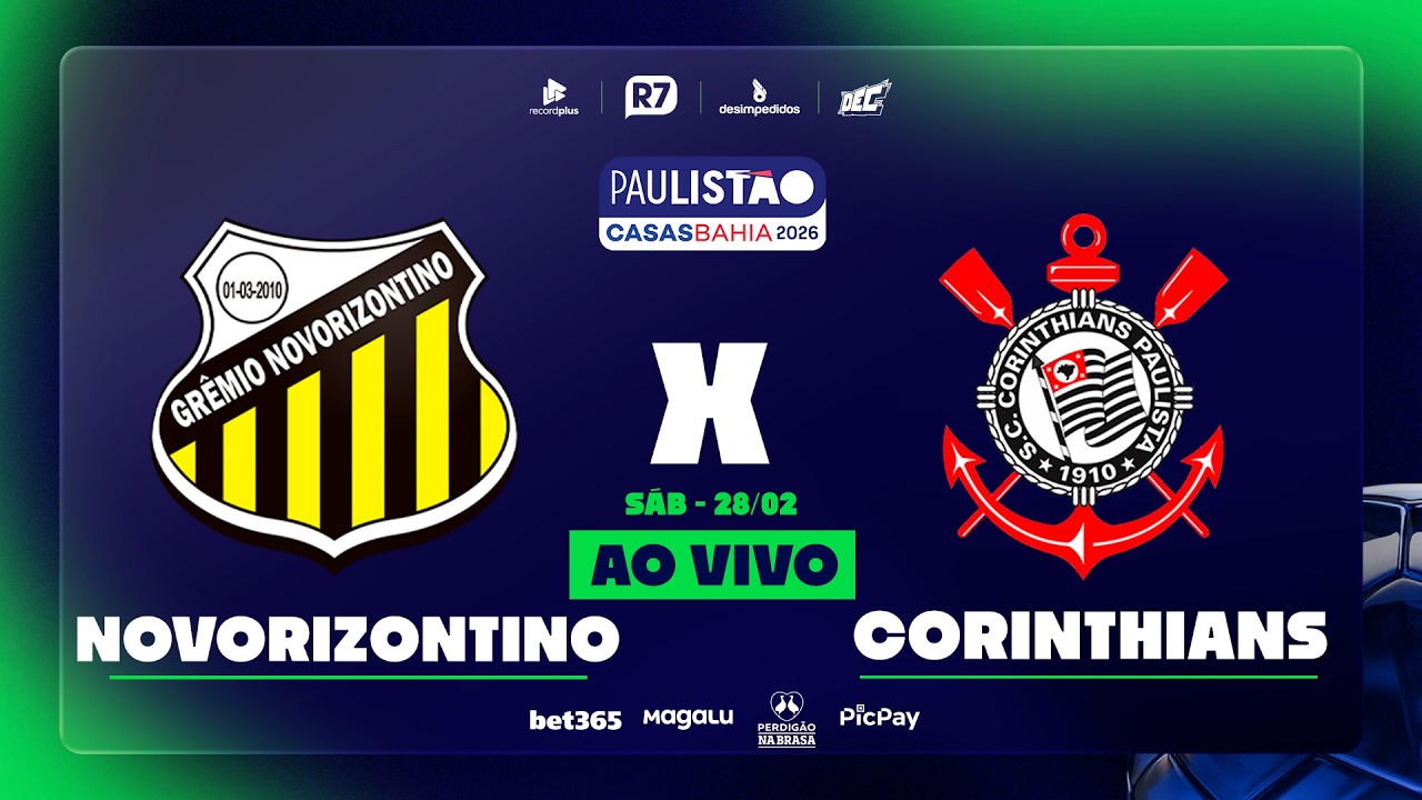 Novorizontino X Corinthians | Paulistão 2025 na RECORD