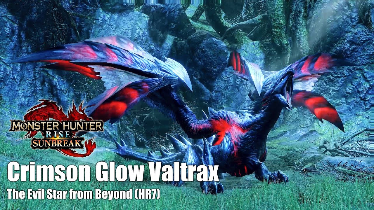 MHR Sunbreak ║ Crimson Glow Valstrax HR7 'Jinxmonger+ R8' ║ Solo Longsword Gameplay - No Commentary