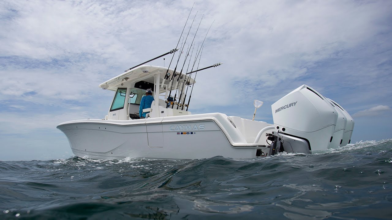 Caymas 341 Review: Stow-N-Go Seating Transforms this Center Console for Fishing | Florida Sportsman