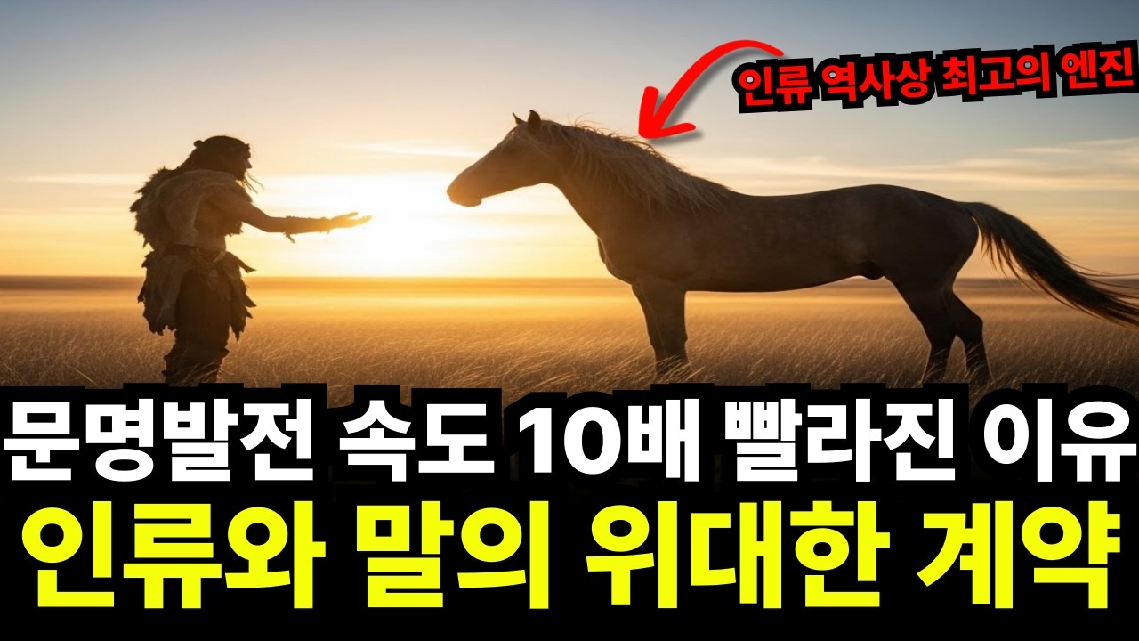 인간은 어떻게 자신보다 10배 강한 말을 노예로 만들었나? (가축화의 비밀)