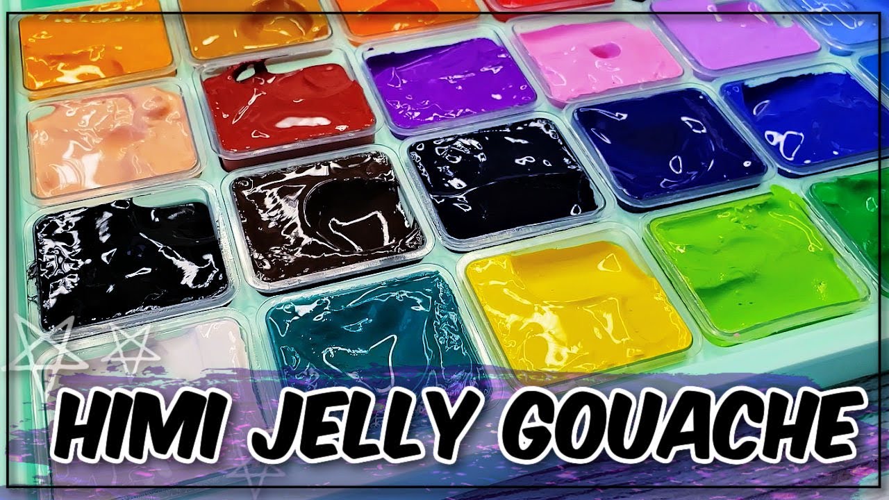 HIMI JELLY GOUACHE REVIEW ⭐ I TRY YOUR WISHLIST SUPPLIES  EP: 3