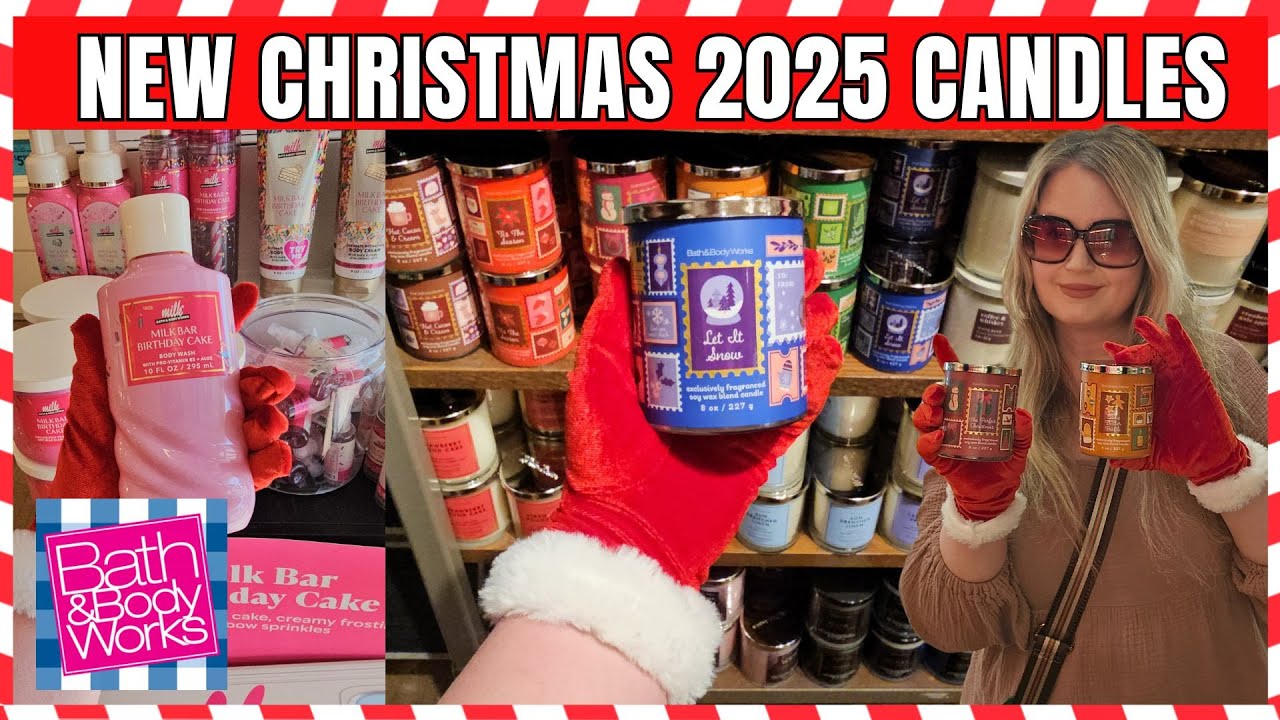 Bath & Body Works New CHRISTMAS CANDLES IN STORE | #bathandbodyworks #christmas